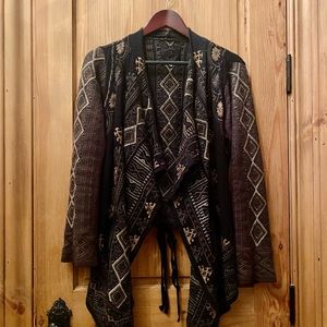 Biya by Johnny Was Drape Front Cardigan